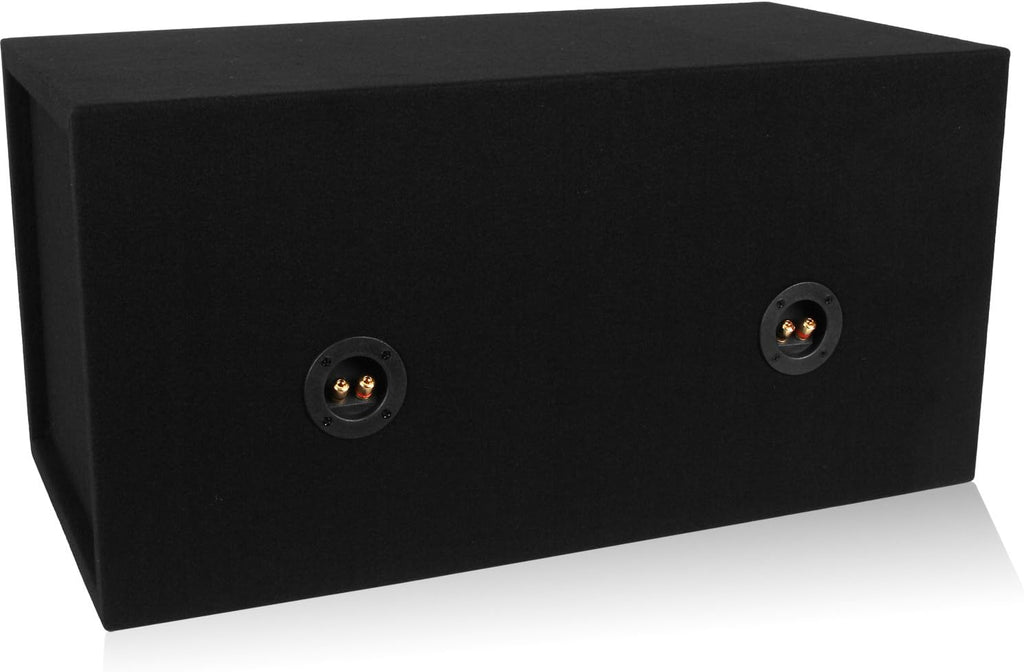 Dual 12-inch Car Subwoofer Box Sealed MDF D56923