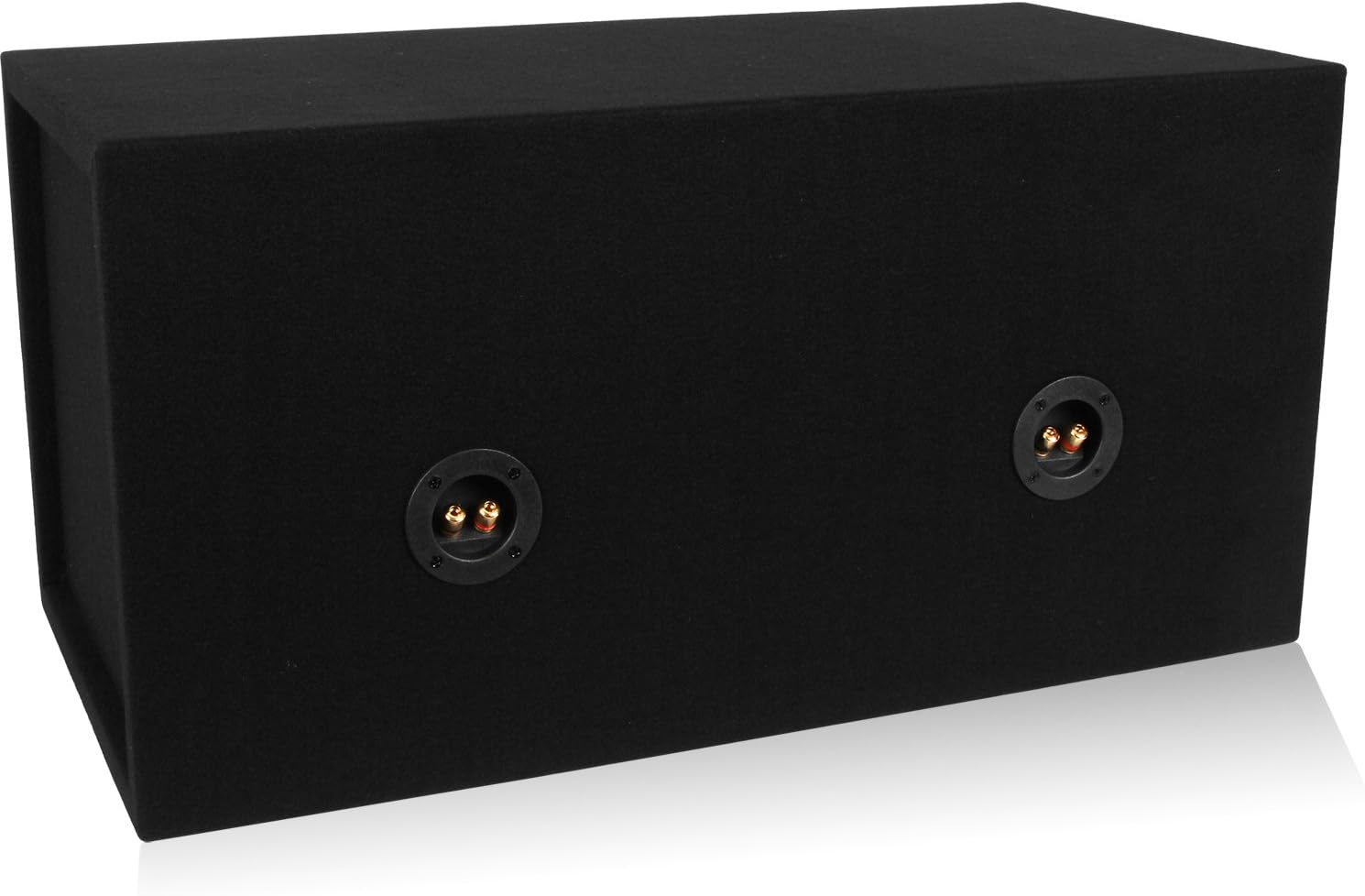 Dual 12-inch Car Subwoofer Box Sealed MDF D56923