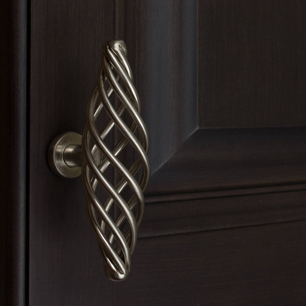 Satin Nickel Oversized Birdcage Cabinet T-Knobs Pack of 25 U89588