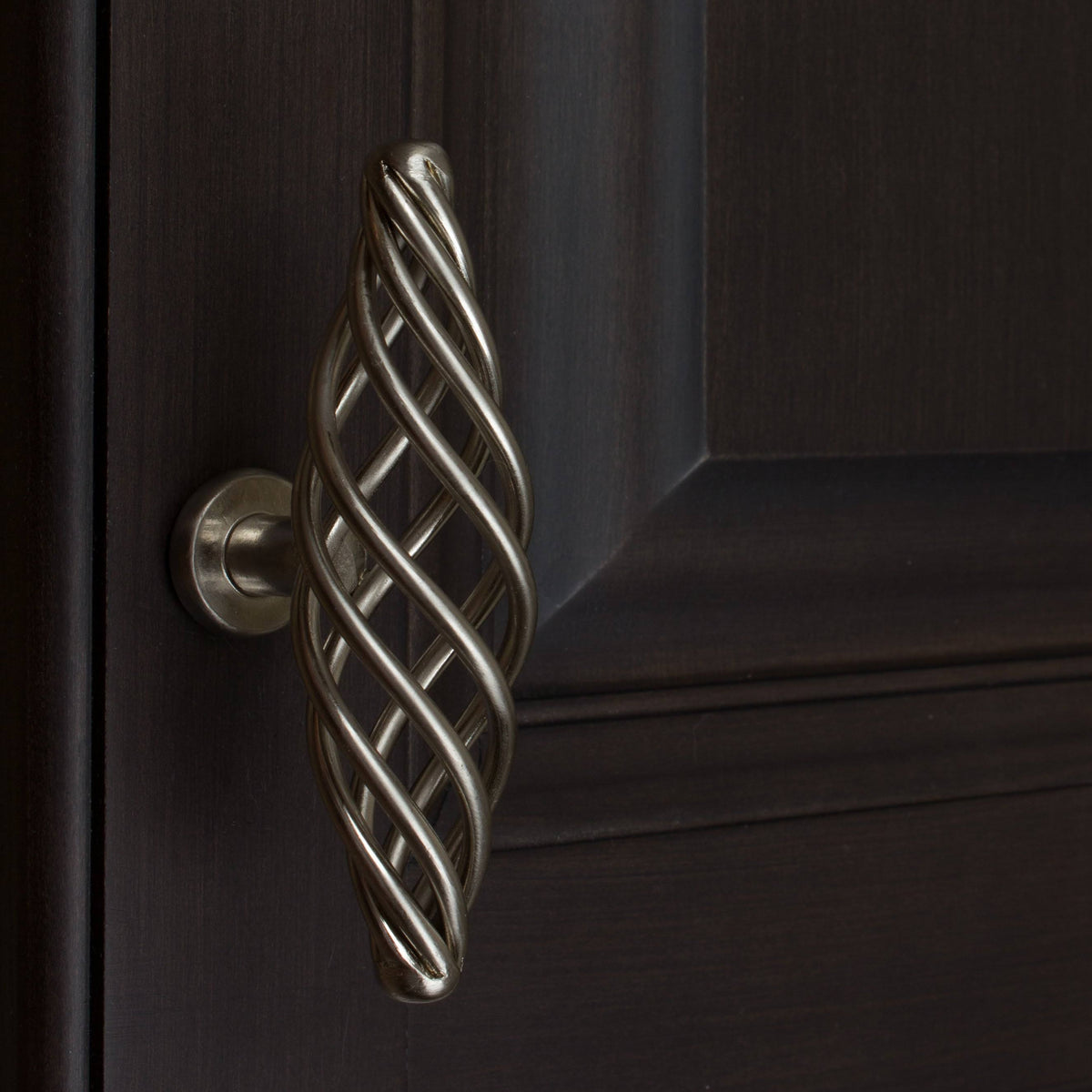 Satin Nickel Oversized Birdcage Cabinet T-Knobs Pack of 25 U89588