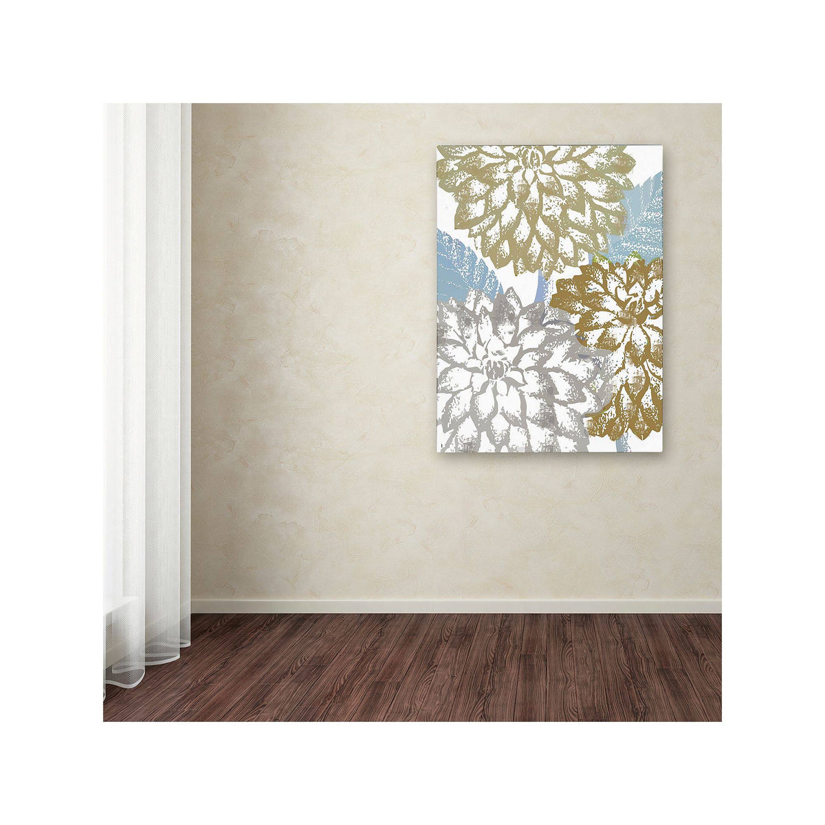 Sea Dahlias II Canvas Art X7993
