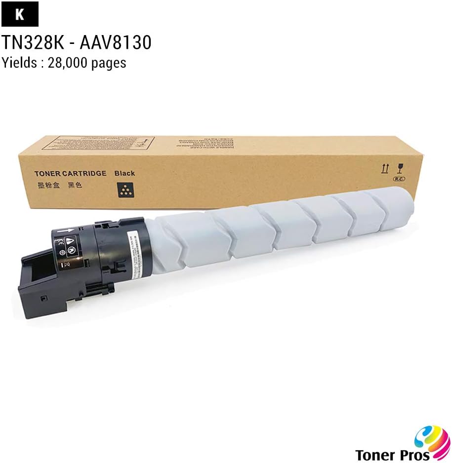TN-328 Toner Cartridge 4 Color Pack for Konica Minolta Bizhub C250i C300i C360i Printer S682928