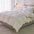 White Cotton Sateen Down Alternative Comforter Full - Queen X490