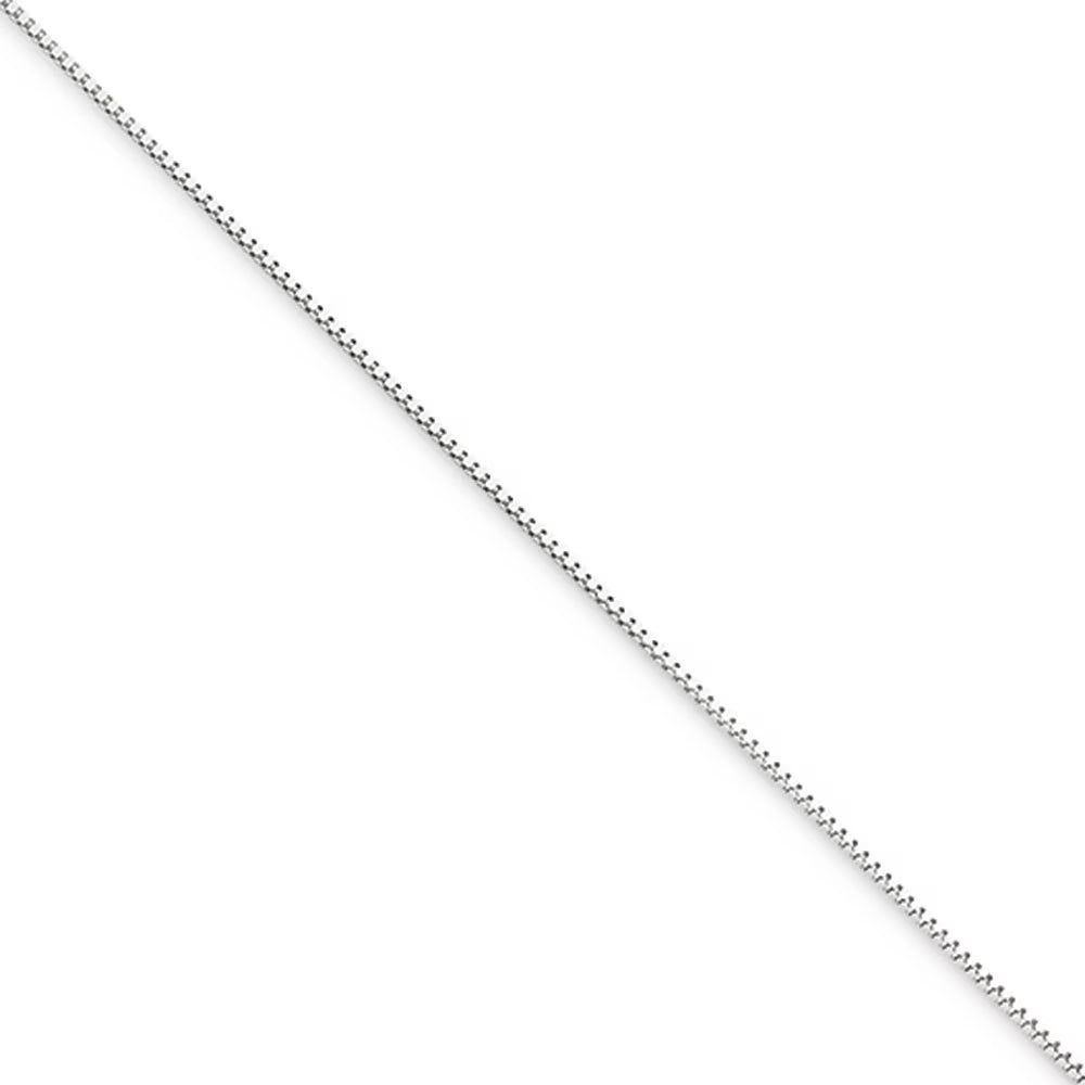 10 Karat White Gold Box Chain H2071