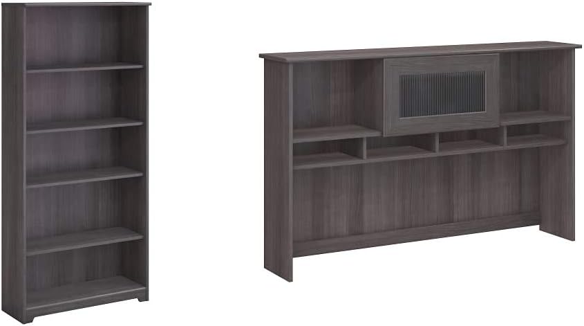 5 Shelf Bookcase, Heather Gray T79665