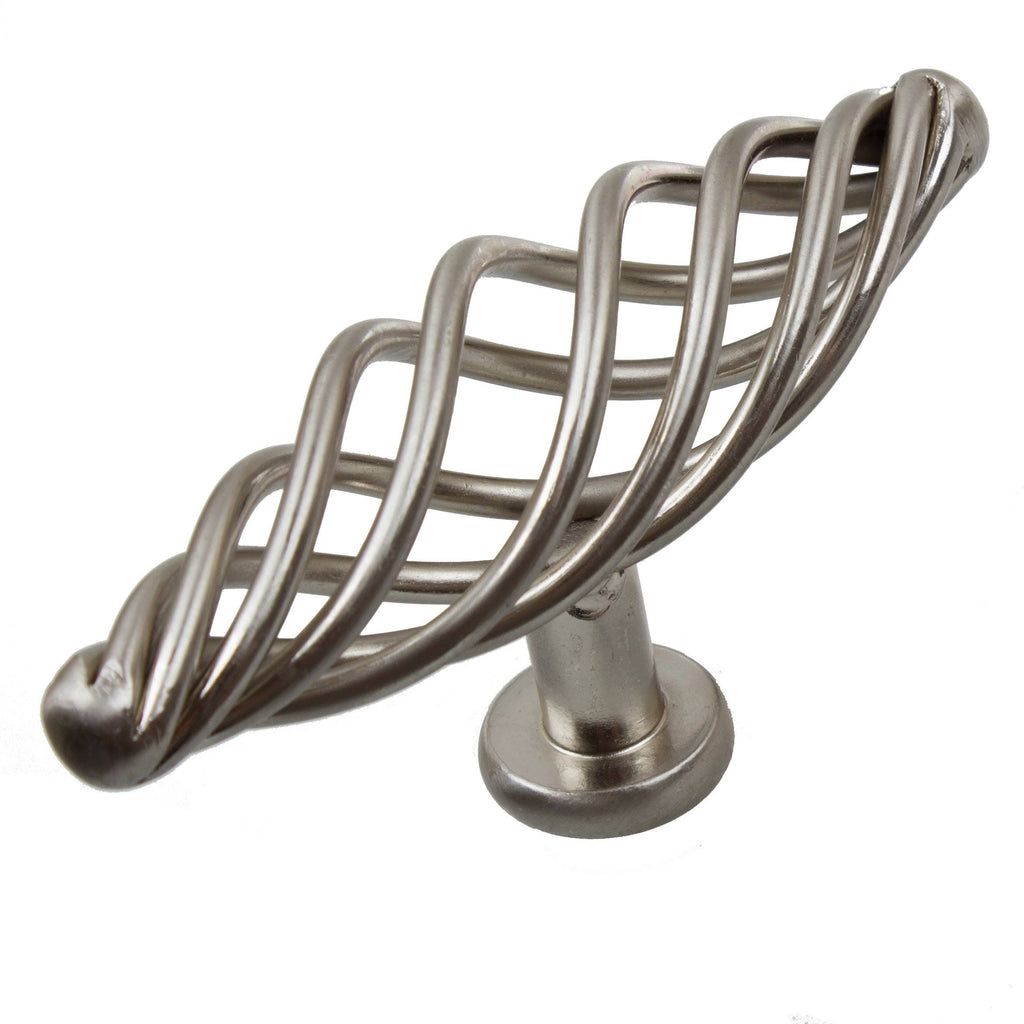 Satin Nickel Oversized Birdcage Cabinet T-Knobs Pack of 25 U89588