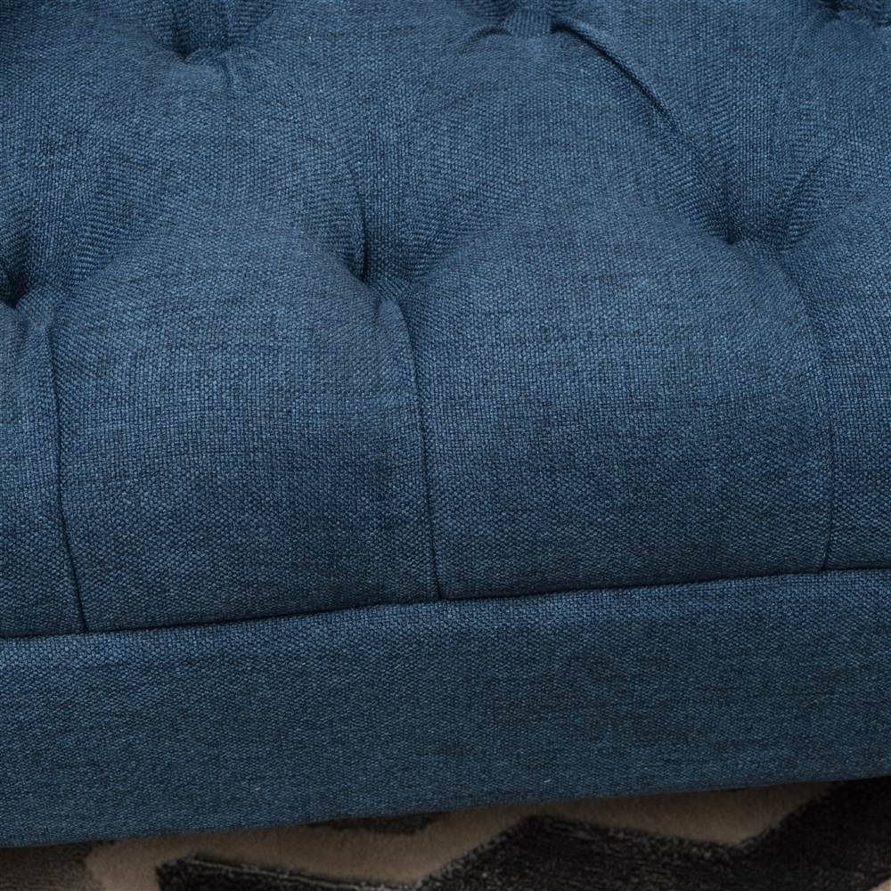 Tufted Club Chair in Dark Blue B7452