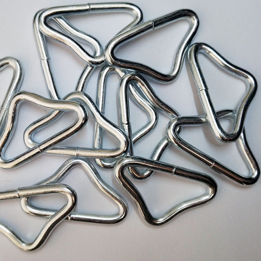 20pcs Trampoline Bungee Bed Mesh Cloth Buckle Triangle Ring Parts T288