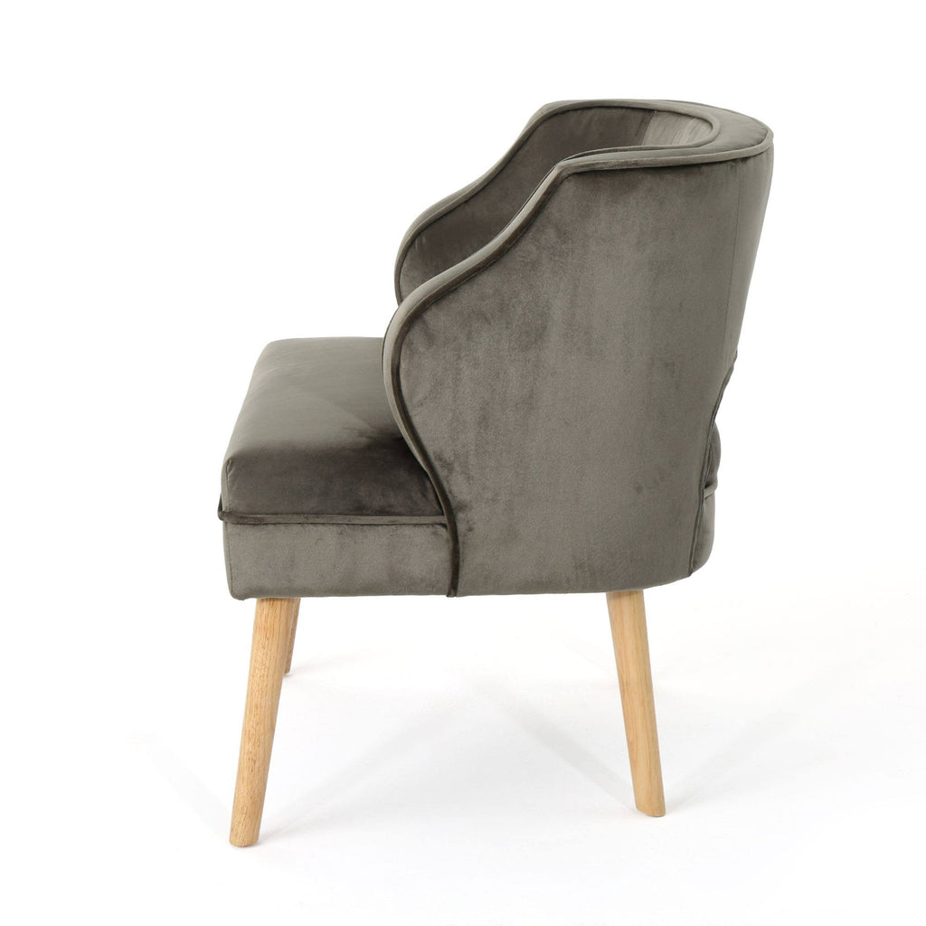 Gray and Beige Contemporary Accent Chair V716793