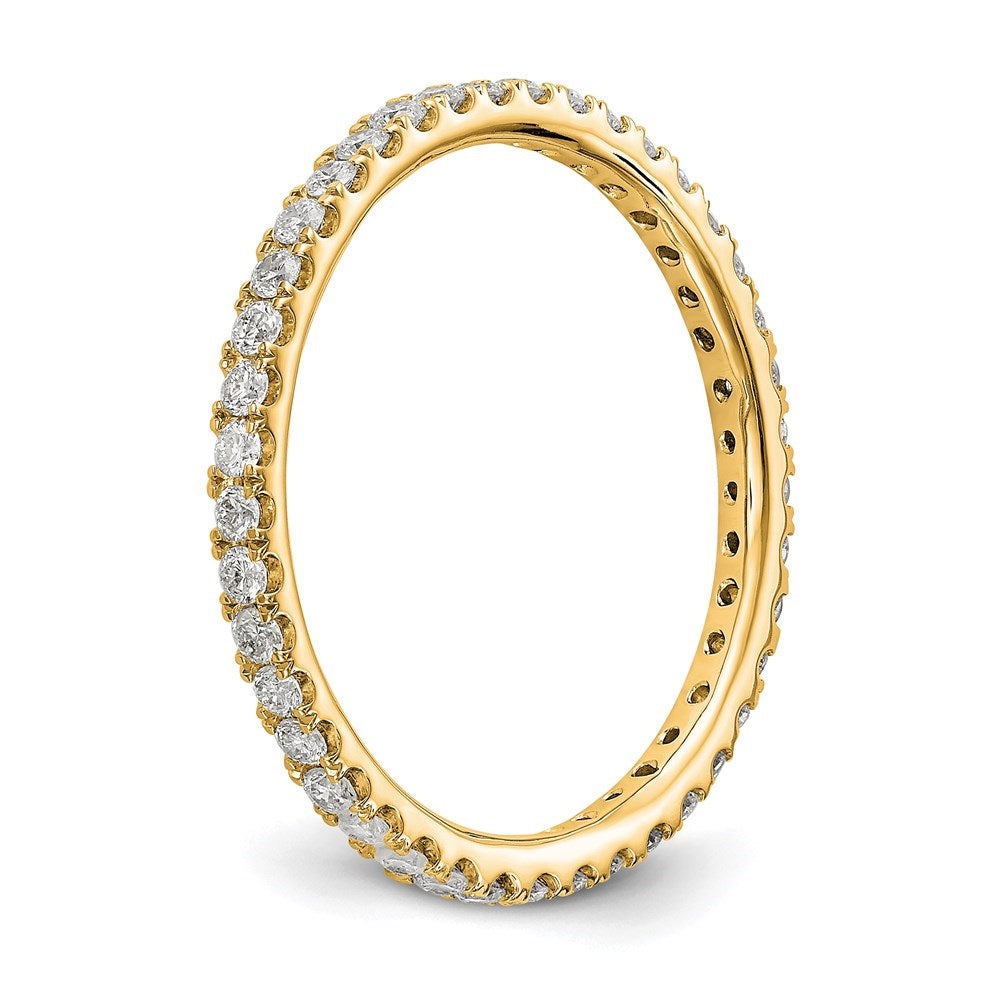 14k Yellow Gold 1/2 carat Lab Grown Diamond Eternity Ring C2710