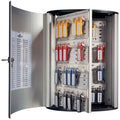 Brushed Aluminum Key Cabinet with 72 Hooks Z3705