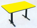Yellow Rectangular Cafe Breakroom Top 30 in. x 48 in. S42745