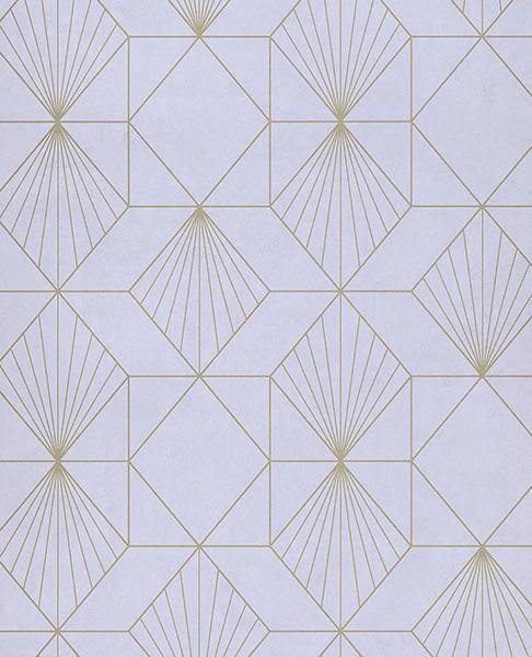 Lilac Geometric Wallpaper V6370