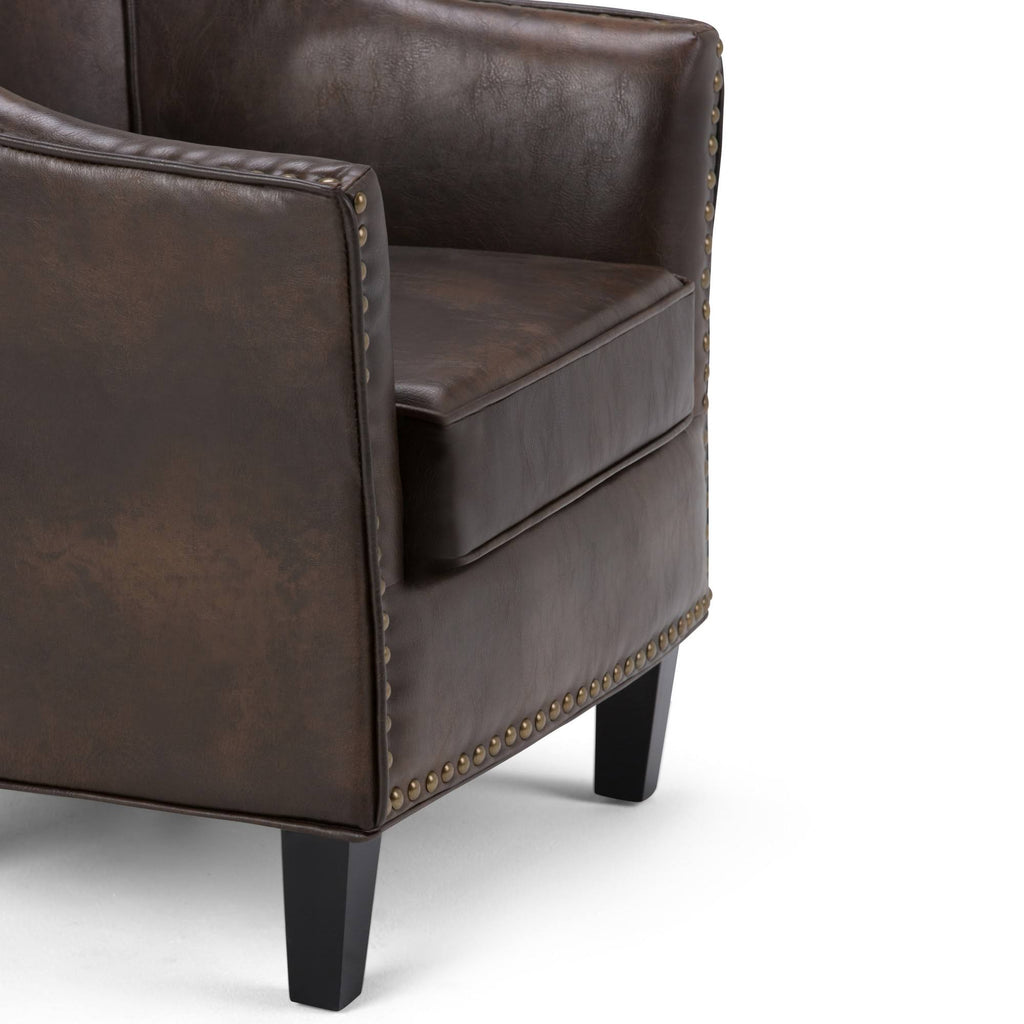 Bonded Leather Tub Chair L29802
