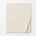Ivory Cotton Sateen Twin Flat Sheet H1910
