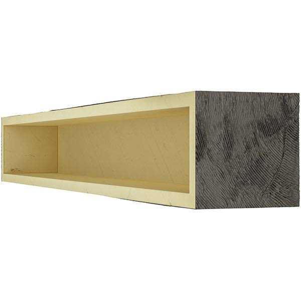 Rough Sawn Faux Wood Fireplace Mantel D2319