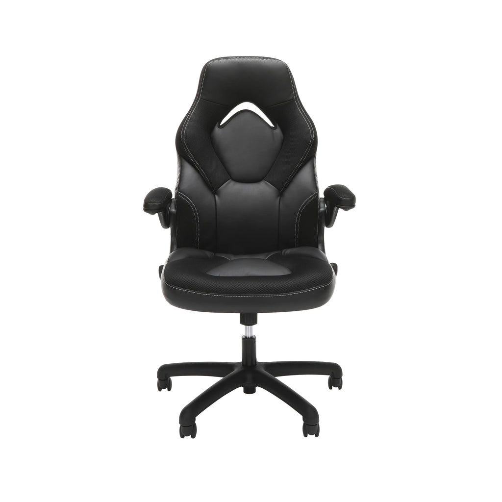 Black Gaming Chair with Integrated Headrest M214