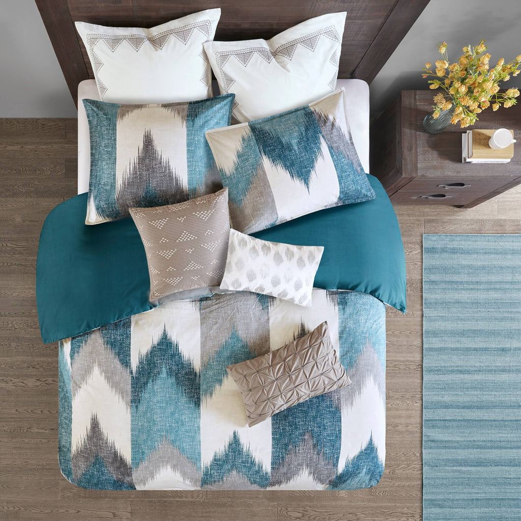 King Aqua 3-Piece Comforter Mini Set U804