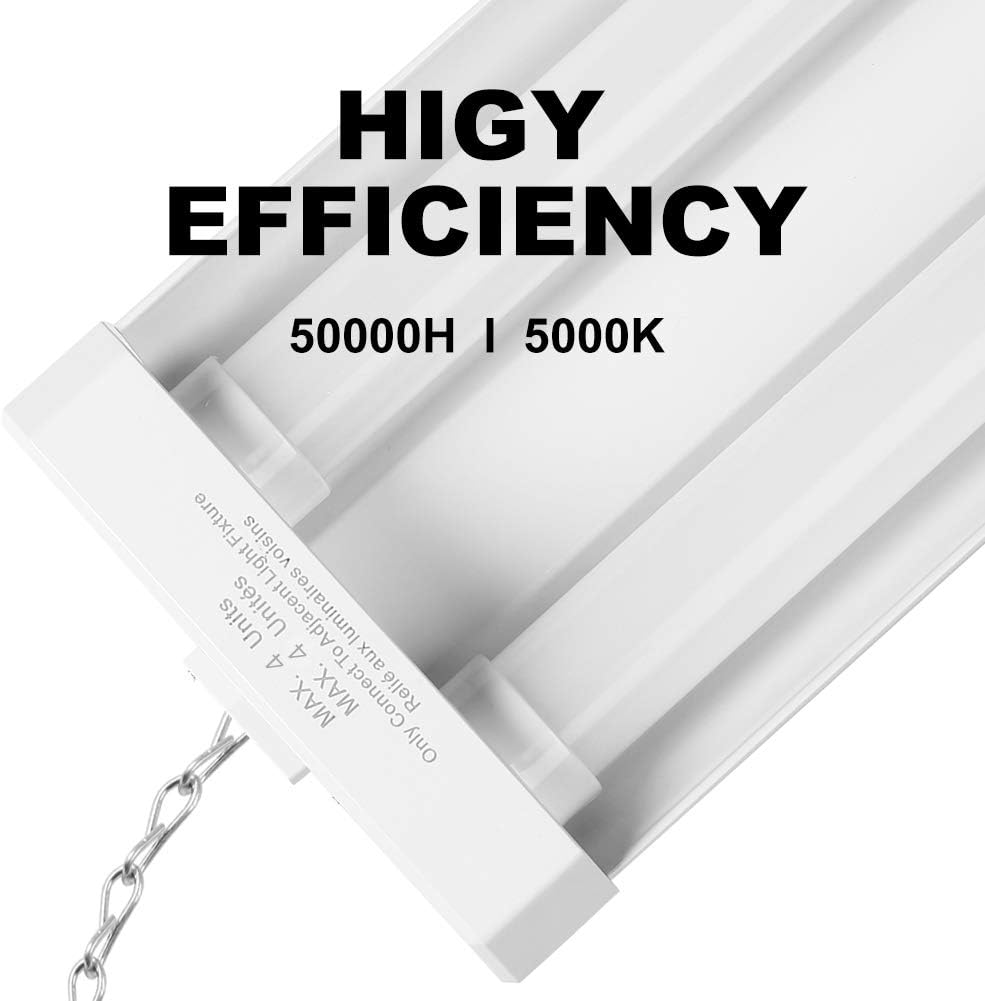 10 Pack 4ft LED Shop Light, 48 Inch Linkable Integrated Fixture, 42W, 5000K O617