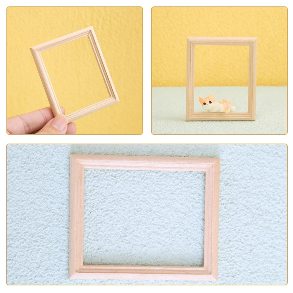 6 Pcs Wood Dollhouse Furniture Kit Q583