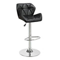 Faux Leather Adjustable Bar Stool in Black N516006