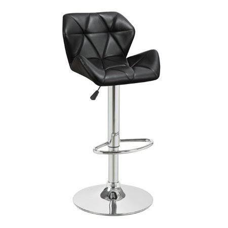 Faux Leather Adjustable Bar Stool in Black N516006