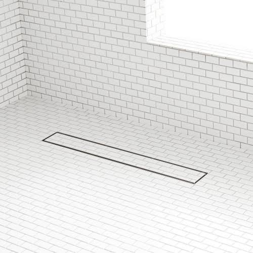 18x22 Brushed Stainless Steel Tile-In Shower Drain Z237960