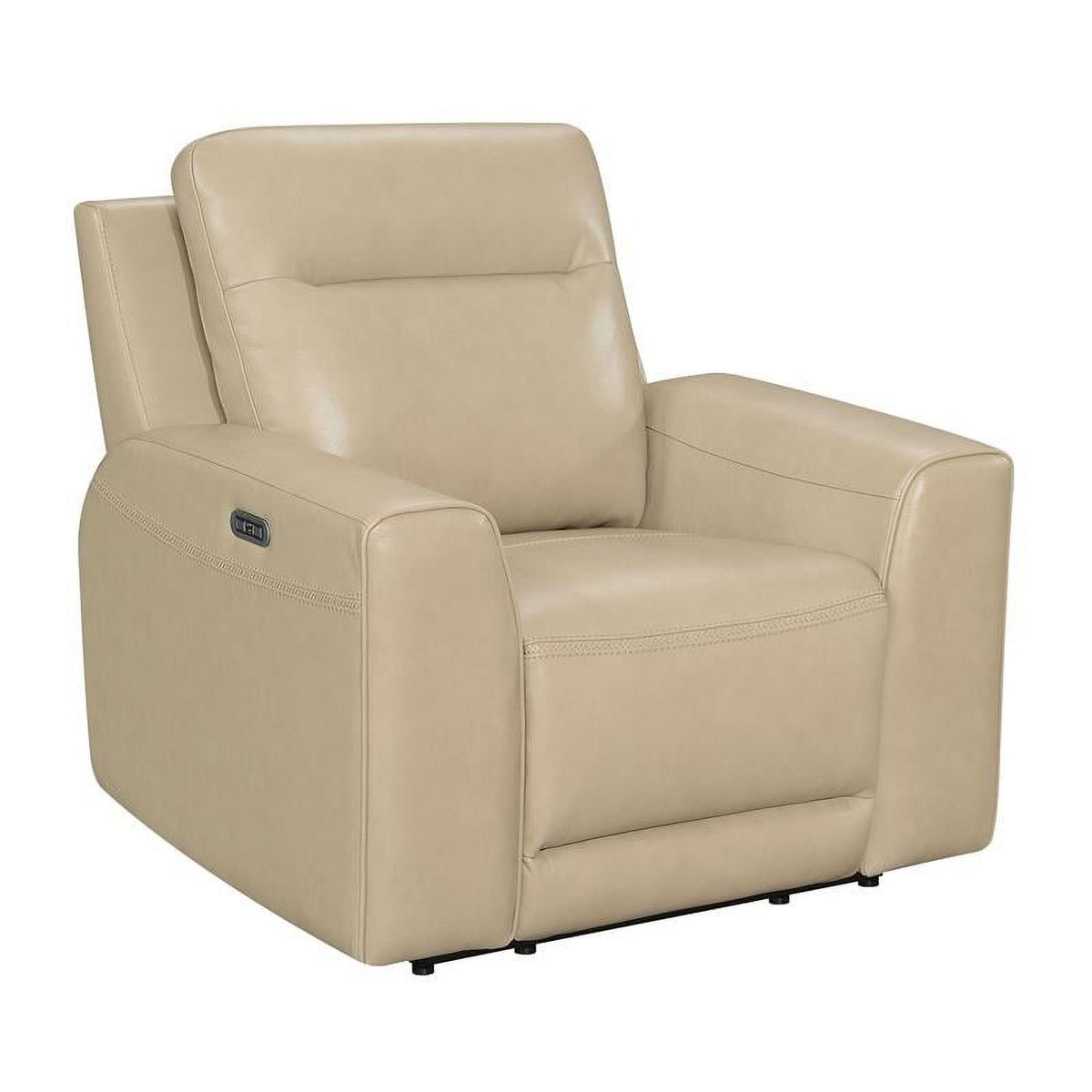 Beige Leather Power Reclining 3-Piece Set N9874