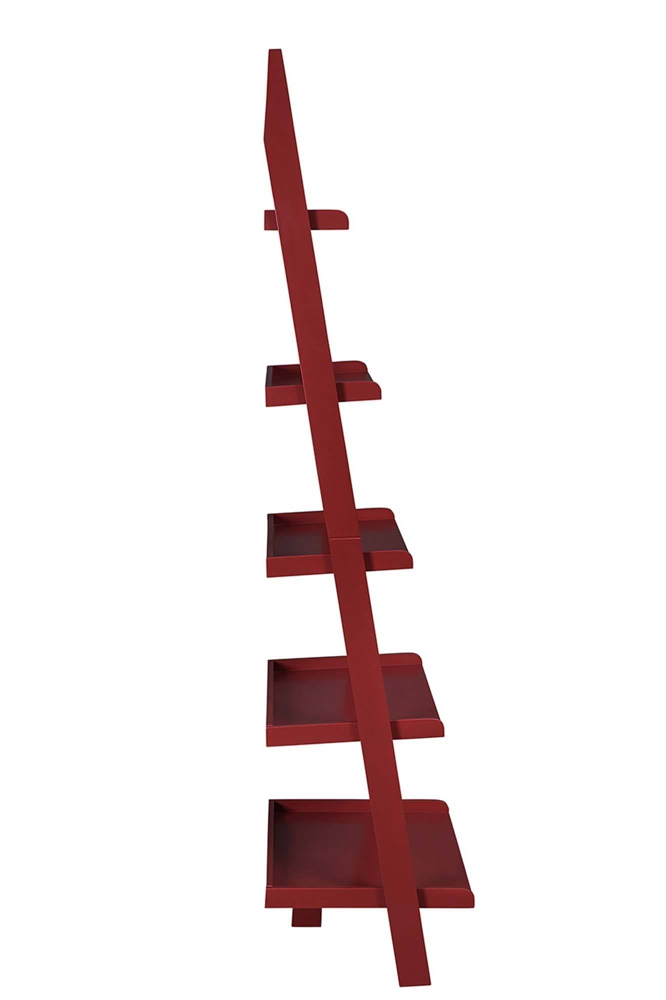 Red Bookshelf Ladder N27768