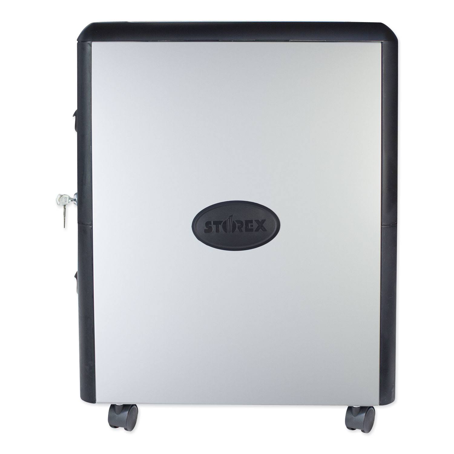 Mobile Filing Cabinet with Metal Siding Y691