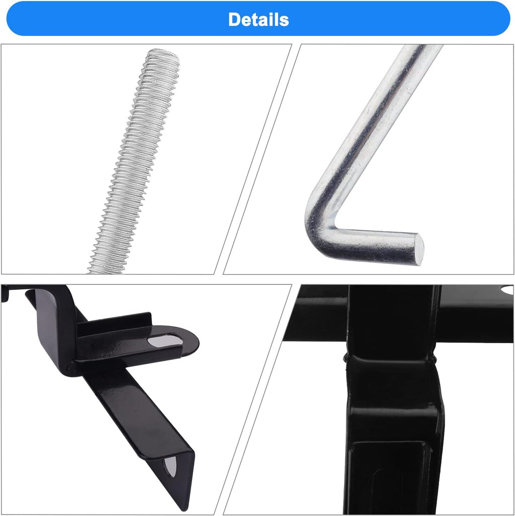 Adjustable Battery Hold Down with 11 Inch Iron J Hook Bolt A507