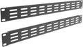 2 Pack Black 1U Metal Vented Blank Panel for 19inch Server Rack L5694