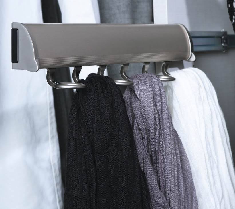 Polished Chrome Scarf Rack N867