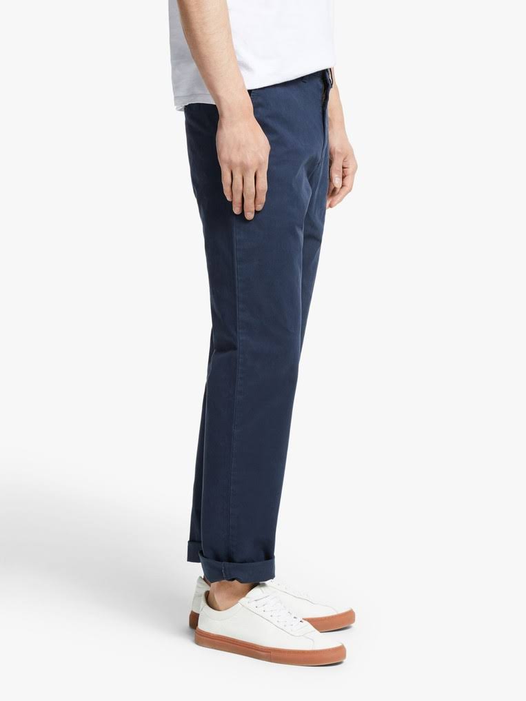 Navy Straight Cut Chinos J31840