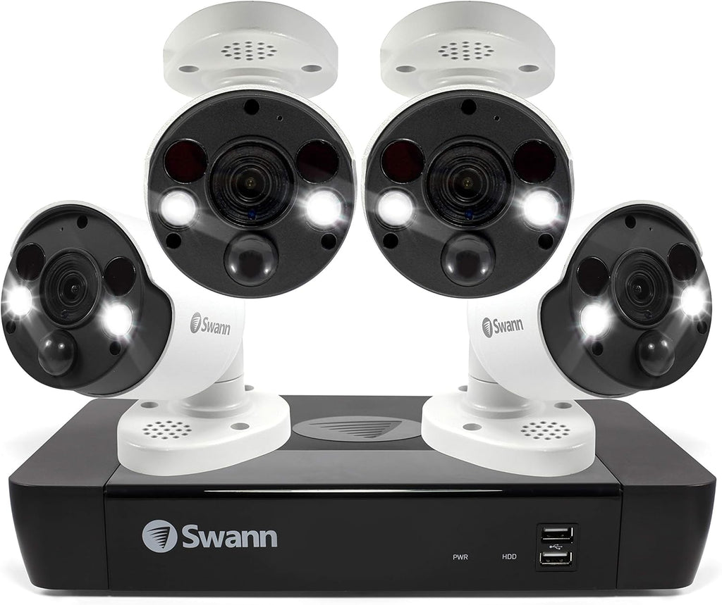 8 Channel 4 Camera POE NVR 4K Ultra HD Security Camera System with 2TB HDD O978