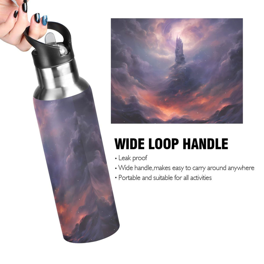 Stainless Steel Insulated Water Bottle with Straw Lid E704407