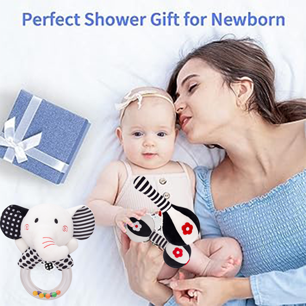 Soft Plush Baby Rattles 3PCS O28673