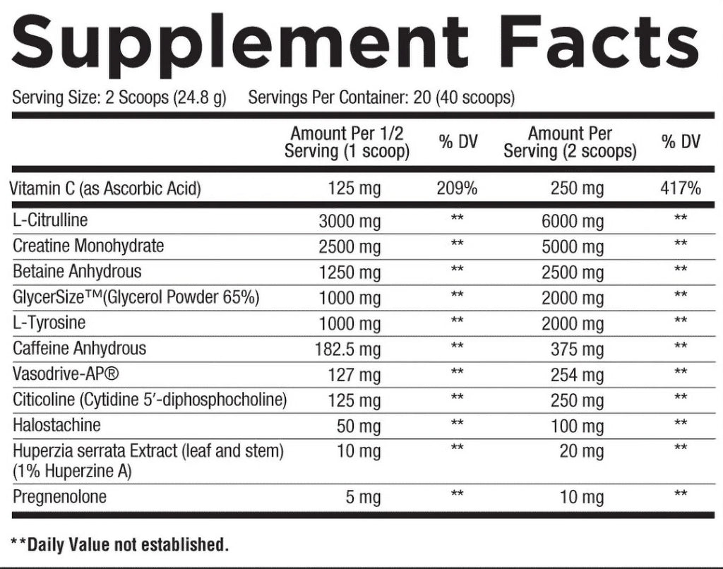 Pre Workout 20 Servings B486