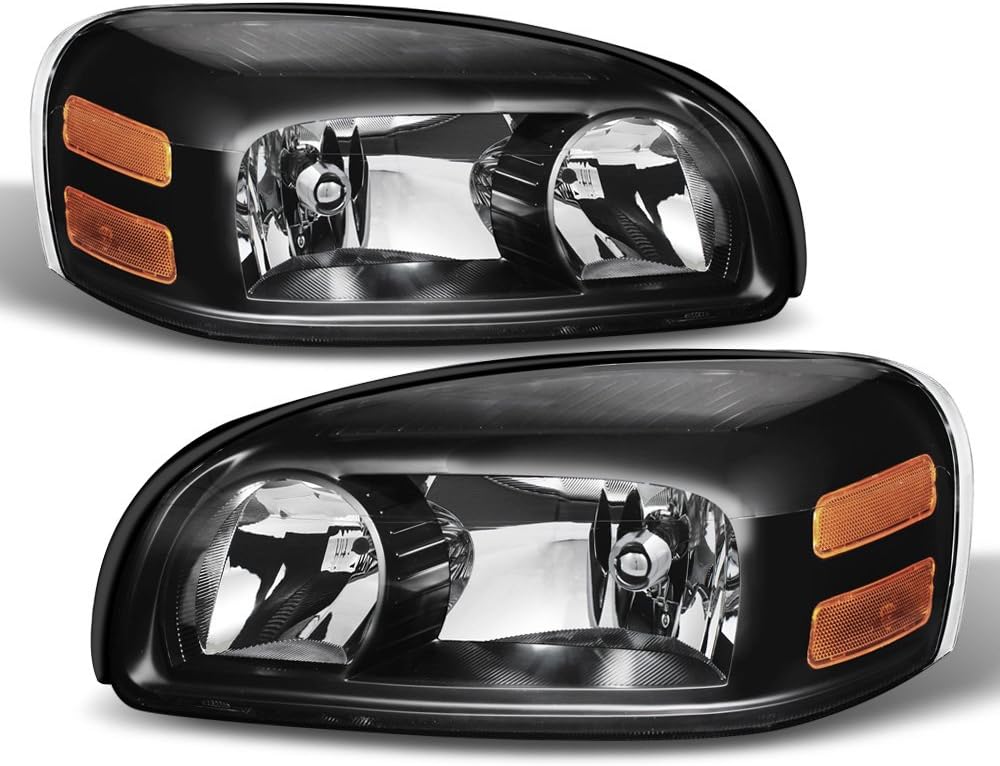 Black Headlights Driver and Passenger Side I58932