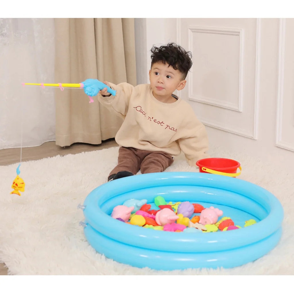 Magnetic Fishing Toys Plastic Fish Rod Set W41539