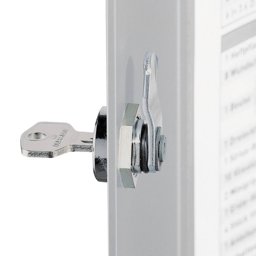 Brushed Aluminum Key Cabinet with 72 Hooks Z3705