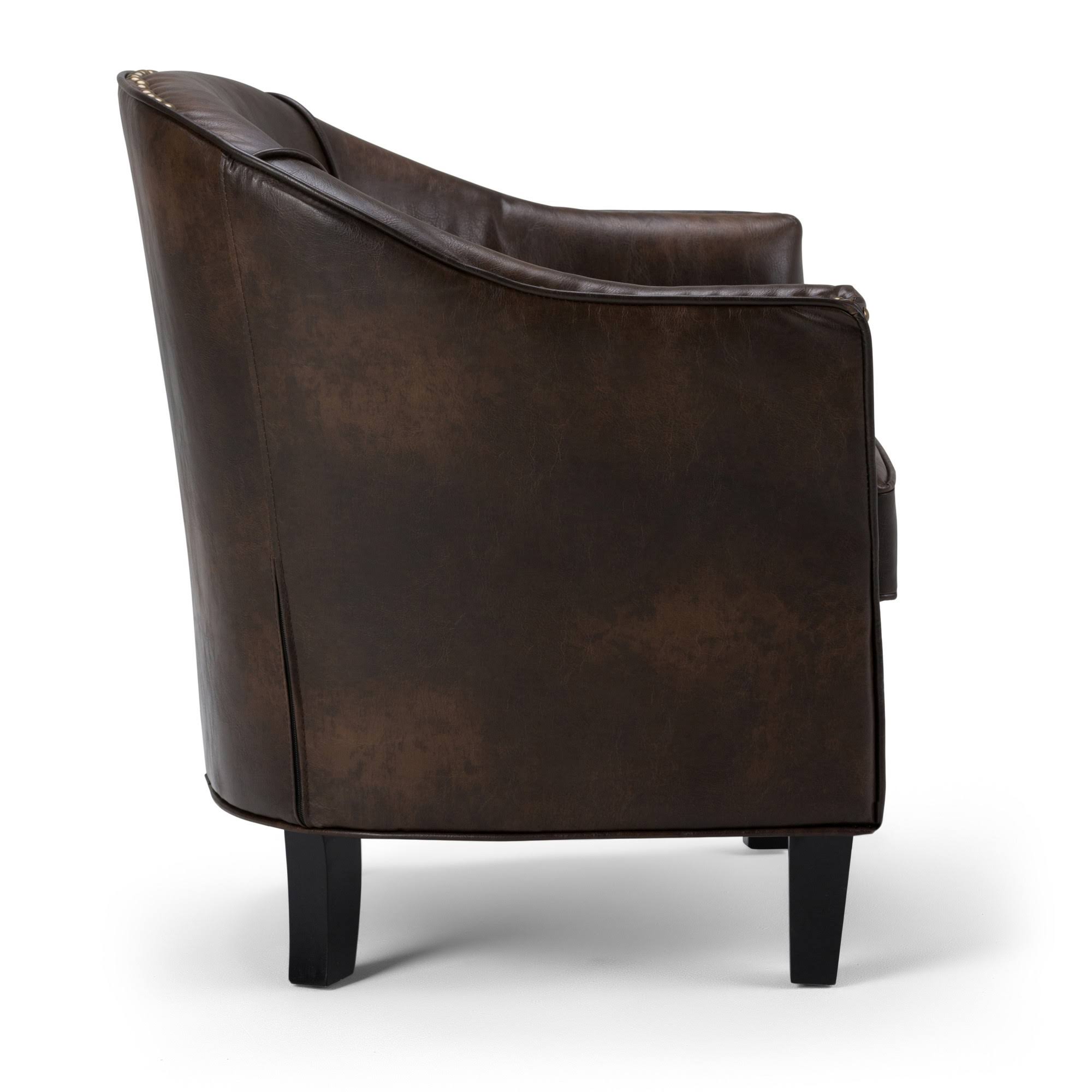 Bonded Leather Tub Chair L29802