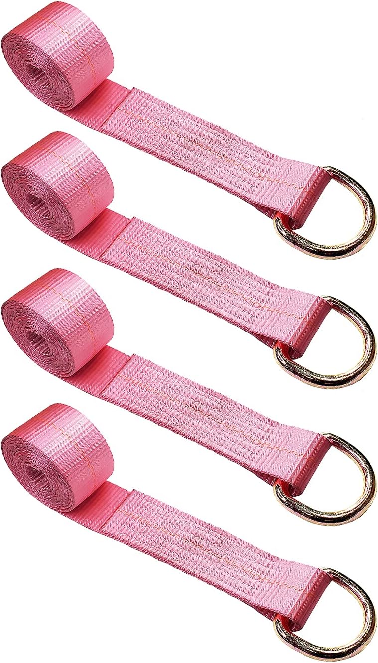 2” x 10’ D-Ring Lasso Strap (Blue, 6 - Pack) E908