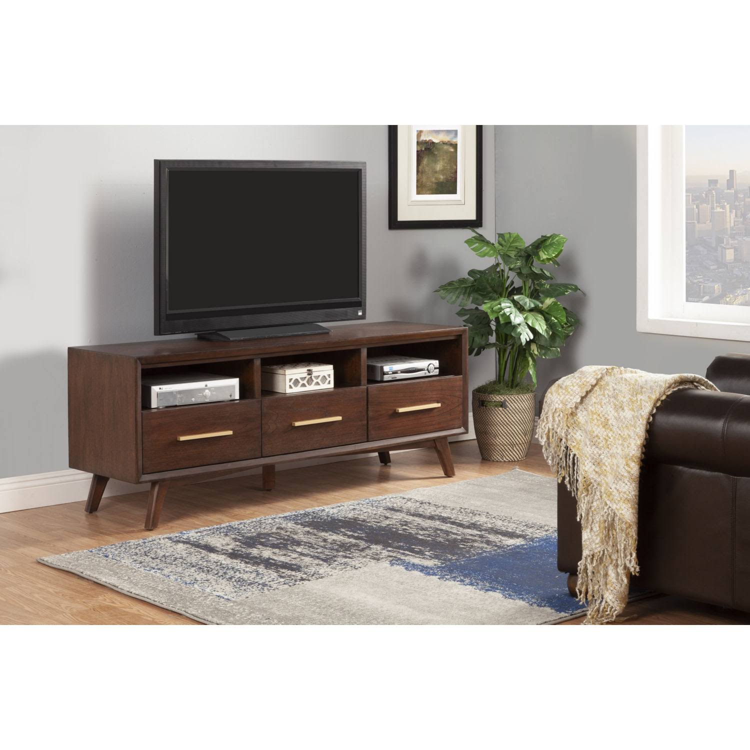 Walnut TV Console D95948