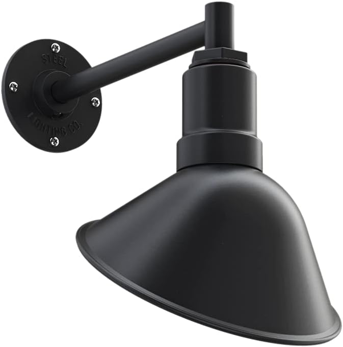 Galvanized Exterior 9 inch Dome 11 inch Gooseneck Store Sign Light X684405