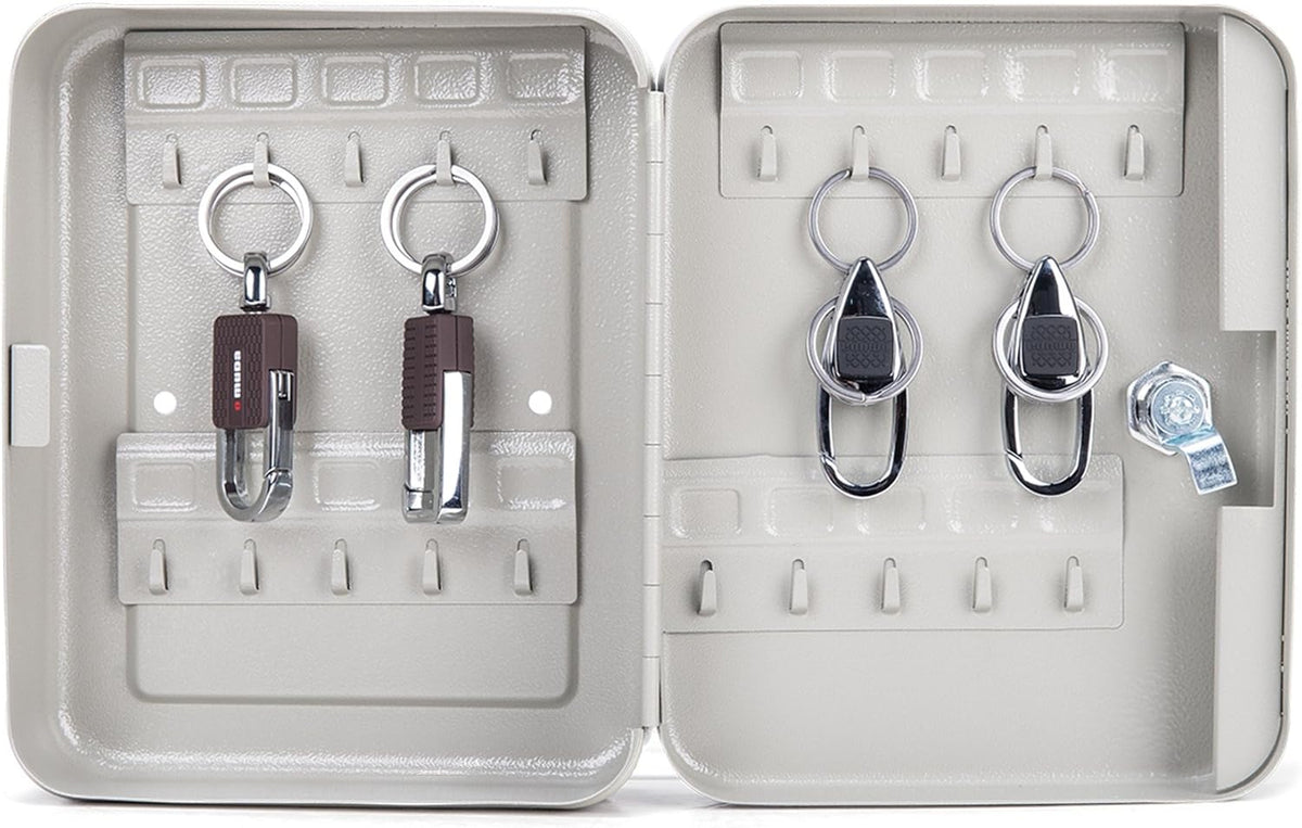 Carbon Steel Key Cabinet Storage Box with Mechanical Lock (20 Keys) I4655