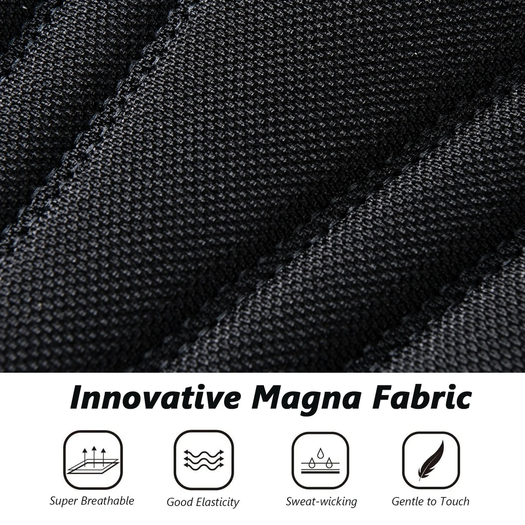 Black 5 Seats Breathable Car Seat Covers Full Set U54796