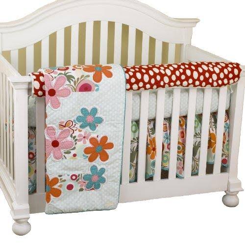 Houndstooth Front Crib Rail Cover Up Set C52229