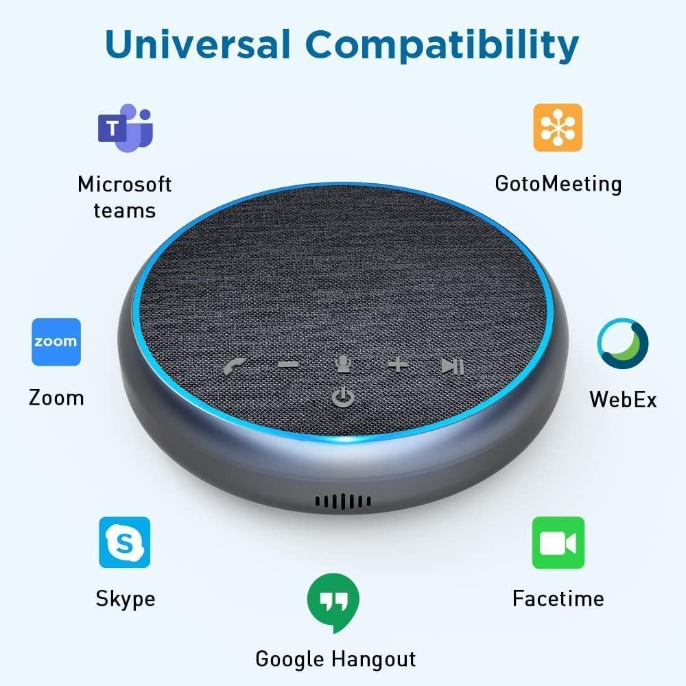 Bluetooth Speakerphone with Noise Cancellation Mute Function W175
