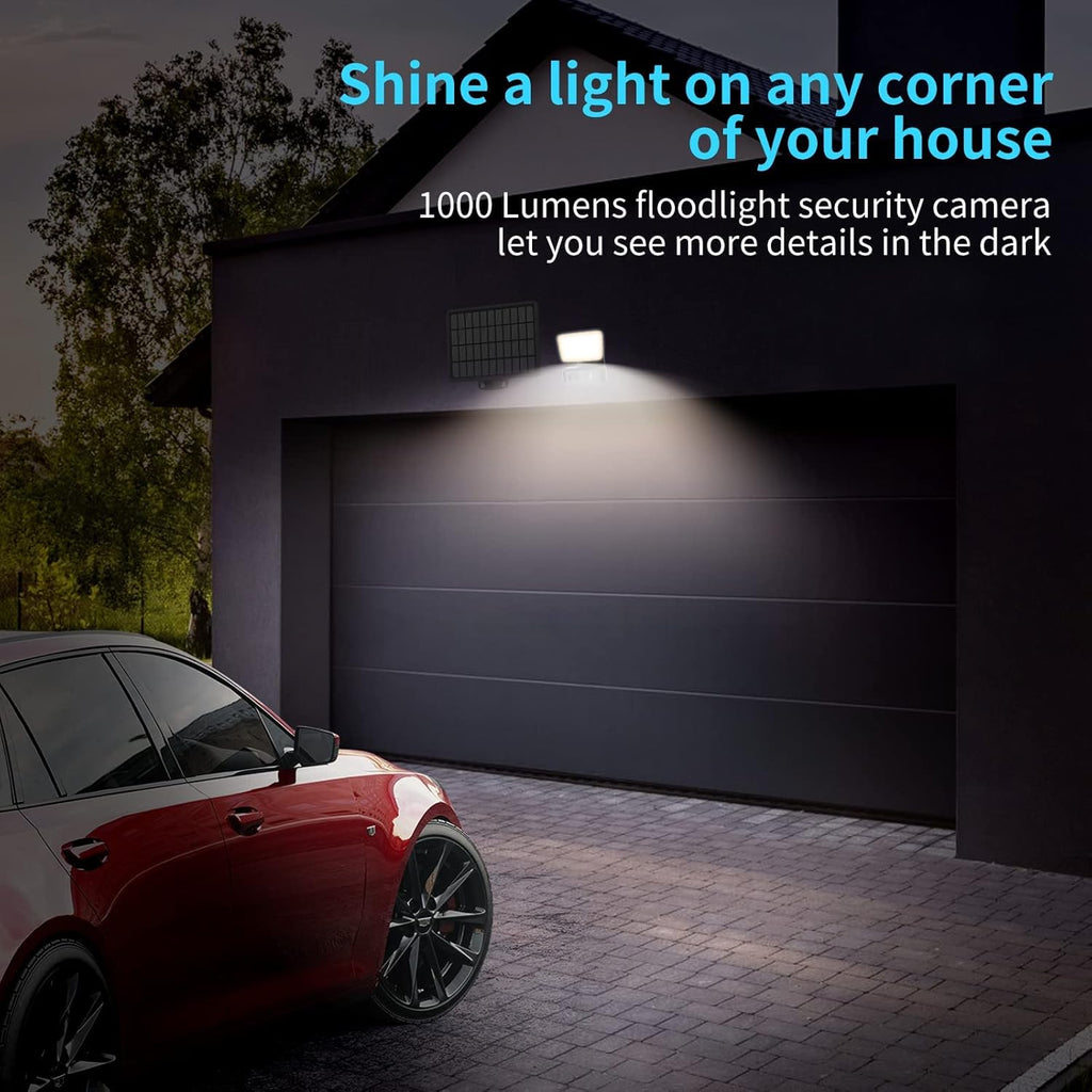Outdoor Wireless Solar Battery Powered Security Camera with 2-Way Audio L222